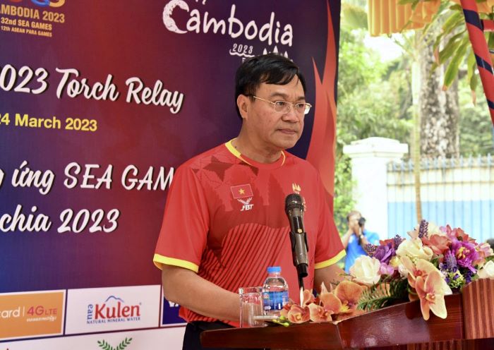 Tổng cục trưởng Tổng cục Thể dục thể thao Đặng Hà Việt phát biểu